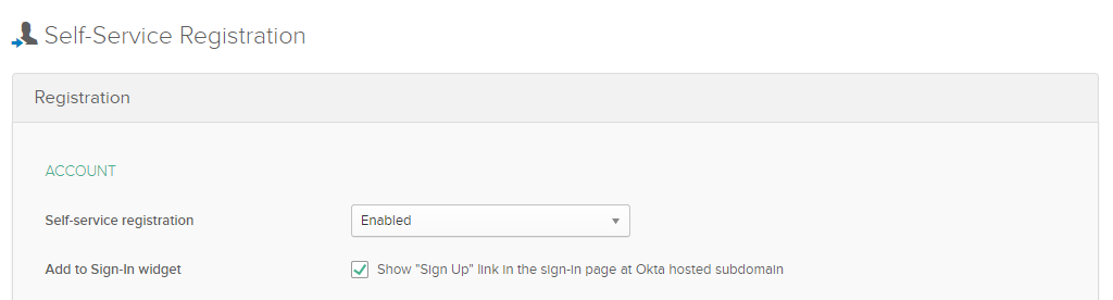 Okta Registration